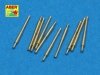 Aber 1:700L-27 Set of 10 pcs 203 mm barrels for Japan ships : Atago, Kumano, Myoko etc. 1/700
